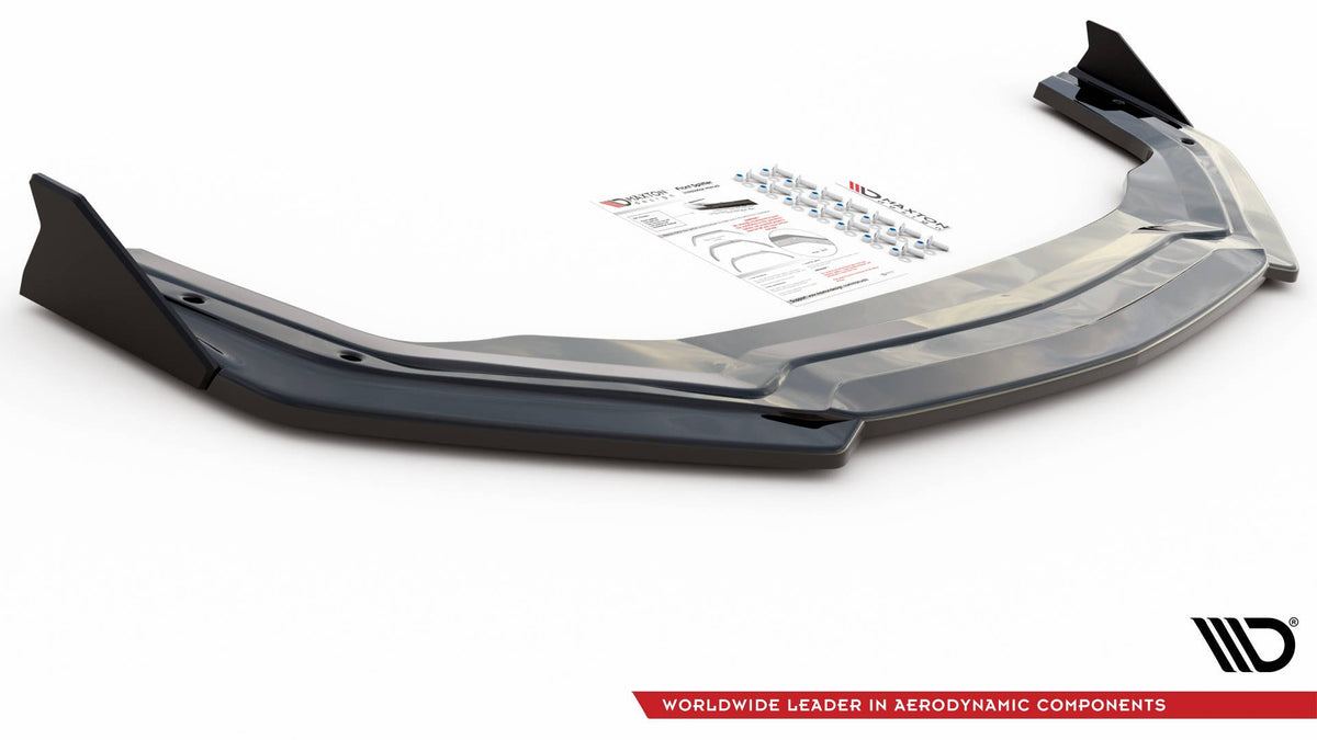 Front Splitter V.2 + Flaps suitable for Ford Mustang GT Mk6 Facelift