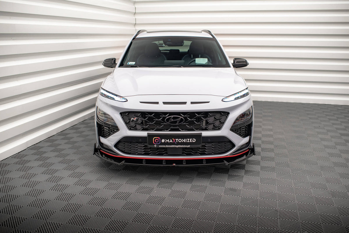 Front Splitter V.2 + Flaps suitable for Hyundai Kona N Mk1