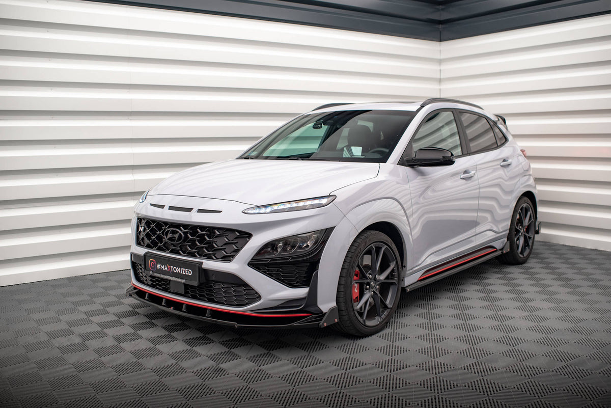 Front Splitter V.2 + Flaps suitable for Hyundai Kona N Mk1