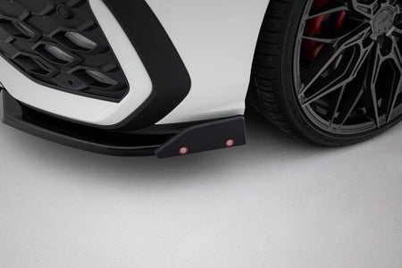 Front Splitter V.2 + Flaps suitable for Volkswagen Golf GTI / GTE / R-Line Mk8 Facelift