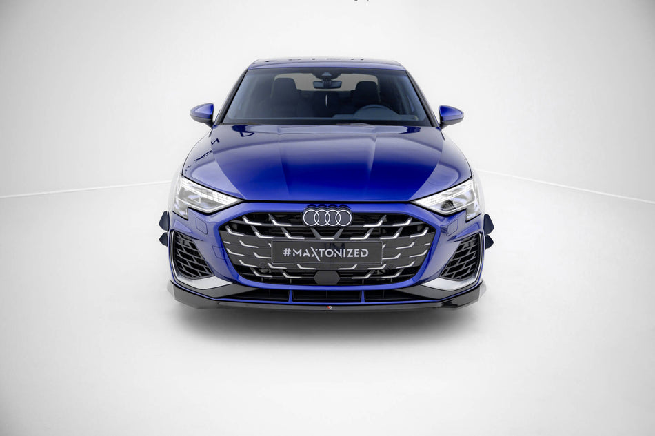 Front Splitter V.2 suitable for Audi A3 S-Line Sedan / S3 Sedan 8Y Facelift