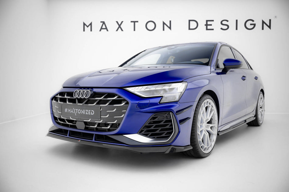 Front Splitter V.2 suitable for Audi A3 S-Line Sedan / S3 Sedan 8Y Facelift