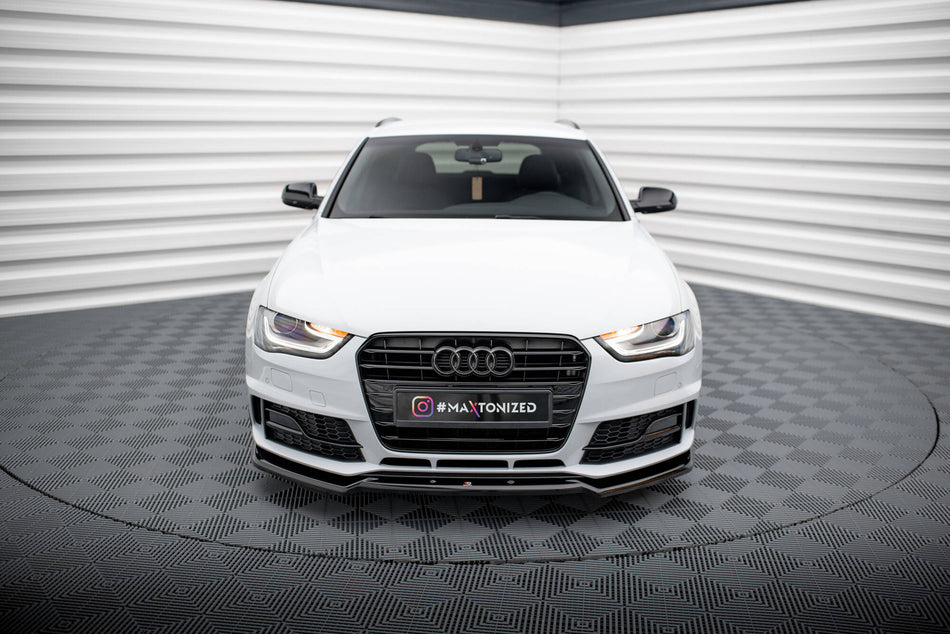 Front Splitter V.2 suitable for Audi A4 Competition B8 Facelift