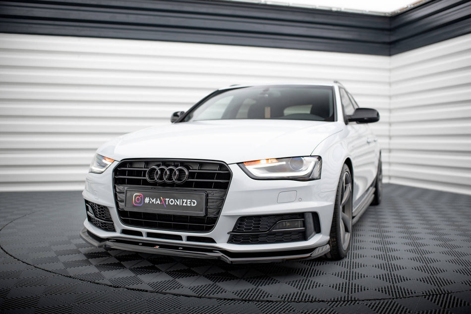 Front Splitter V.2 suitable for Audi A4 Competition B8 Facelift