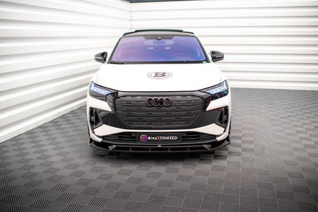 Front Splitter V.2 suitable for Audi Q4 e-tron Sportback S-line Mk1