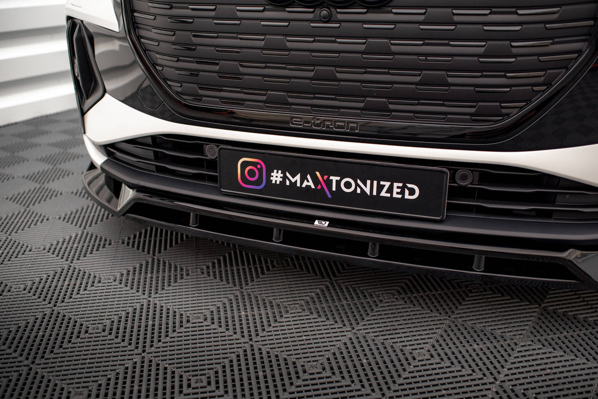 Front Splitter V.2 suitable for Audi Q4 e-tron Sportback S-line Mk1