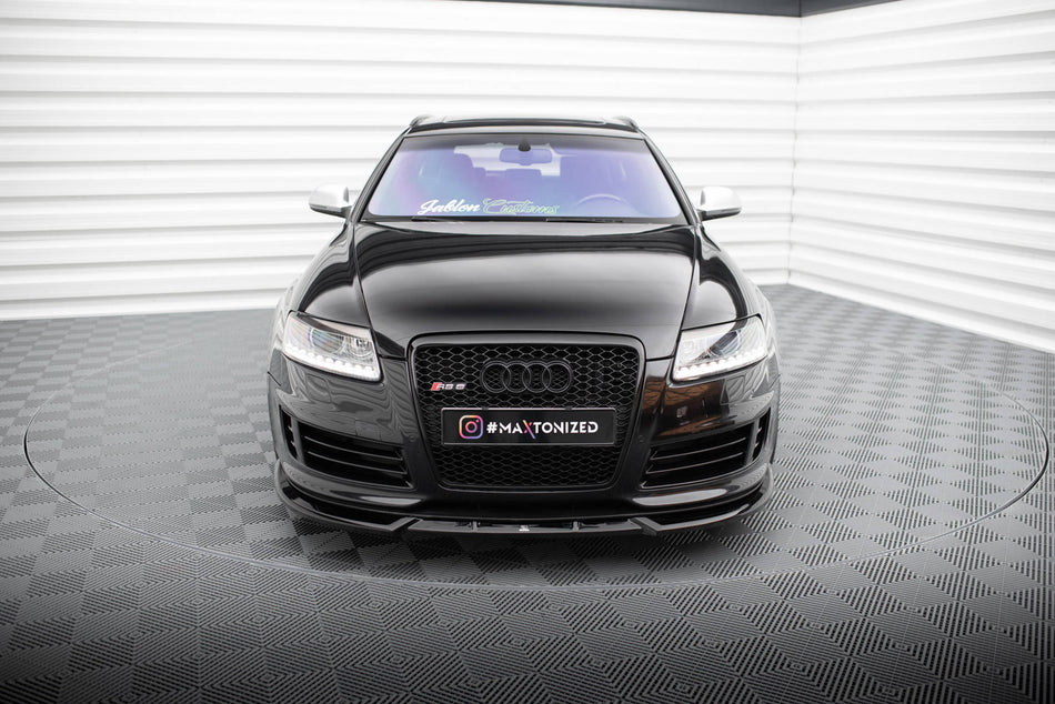 Front Splitter V.2 suitable for Audi RS6 Avant C6