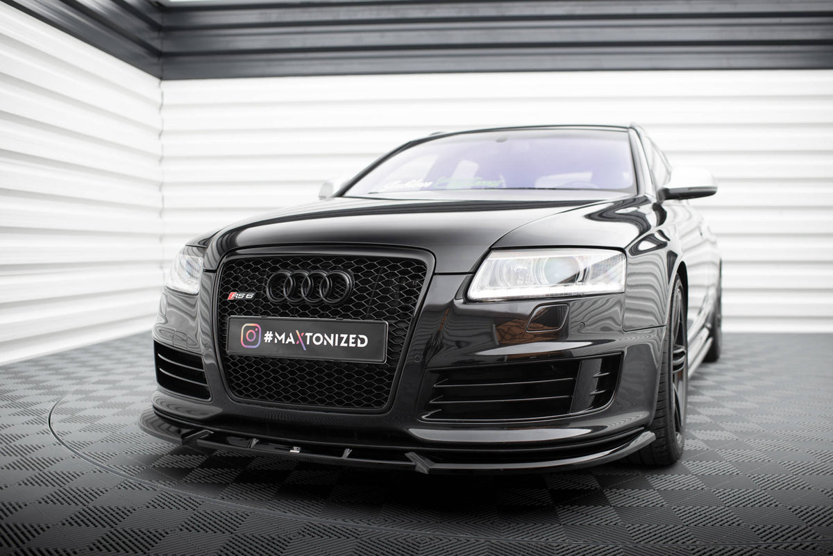 Front Splitter V.2 suitable for Audi RS6 Avant C6