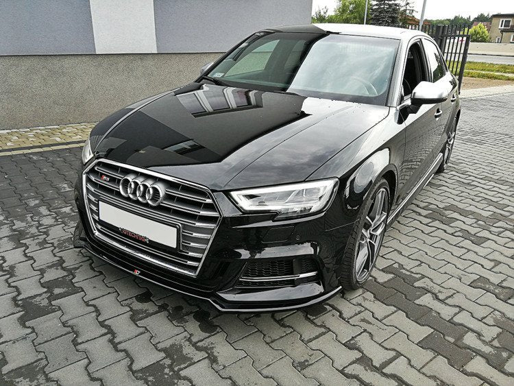 Front Splitter V.2 suitable for Audi S3 / A3 S-Line 8V FL Sedan