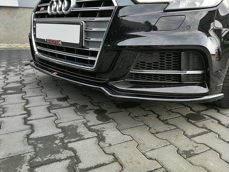 Front Splitter V.2 suitable for Audi S3 / A3 S-Line 8V FL Sedan