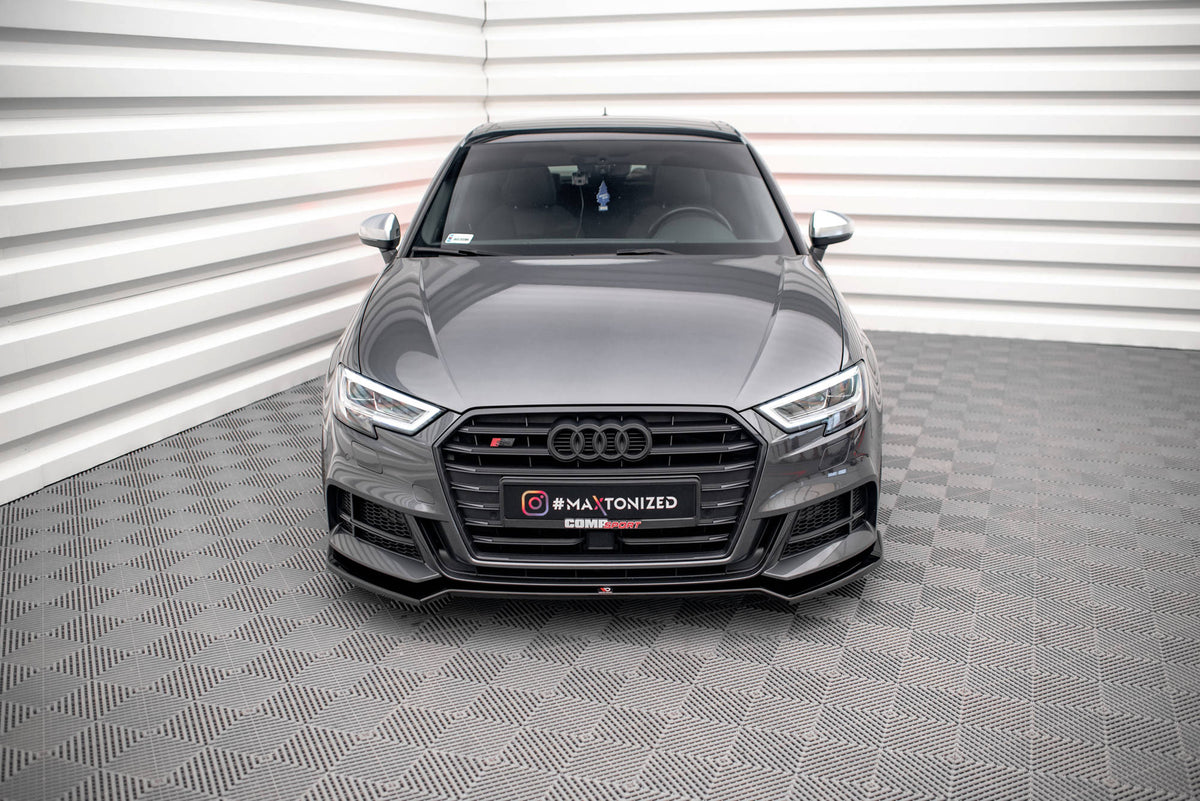 Front Splitter V.2 suitable for Audi S3 / A3 S-Line Sportback 8V Facelift