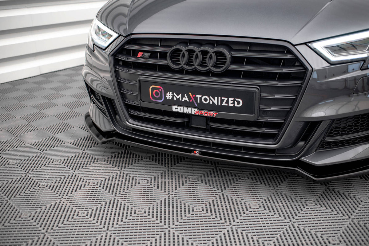 Front Splitter V.2 suitable for Audi S3 / A3 S-Line Sportback 8V Facelift