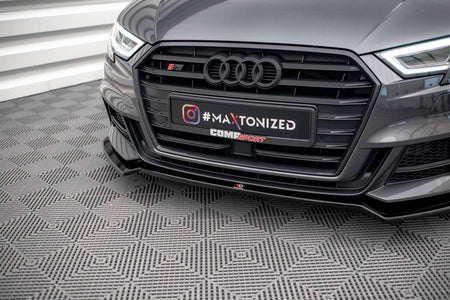 Front Splitter V.2 suitable for Audi S3 / A3 S-Line Sportback 8V Facelift