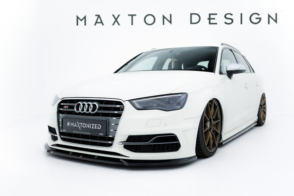 Front Splitter V.2 suitable for Audi S3 / A3 S-Line Sportback / Hatchback 8V
