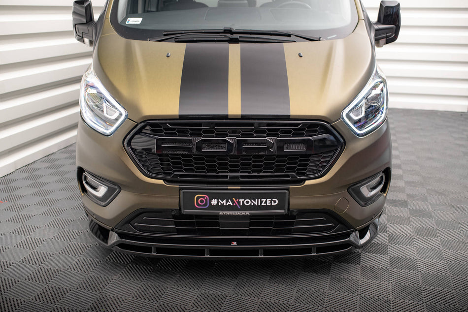 Front Splitter V.2 suitable for Ford Transit Custom Mk1 Facelift / Tourneo Custom Mk1 Facelift