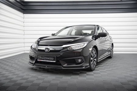 Front Splitter V.2 suitable for Honda Civic Sedan Mk10