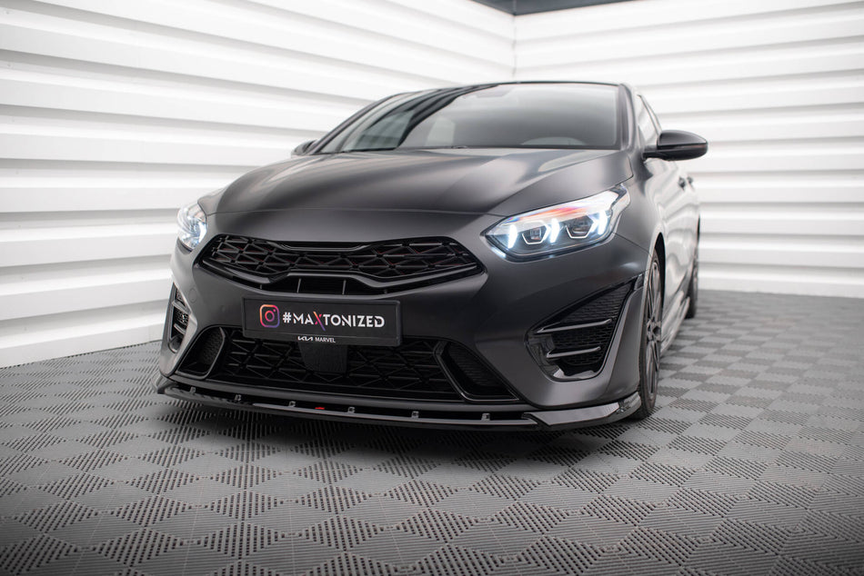 Front Splitter V.2 suitable for Kia Proceed GT Mk3 Facelift / Ceed GT / GT - Line Mk1 Facelift