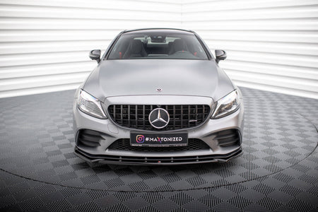 Front Splitter V.2 suitable for Mercedes-AMG C43 Coupe / Cabrio / Sedan / Estate C205 / A205 / W205 / S205 Facelift