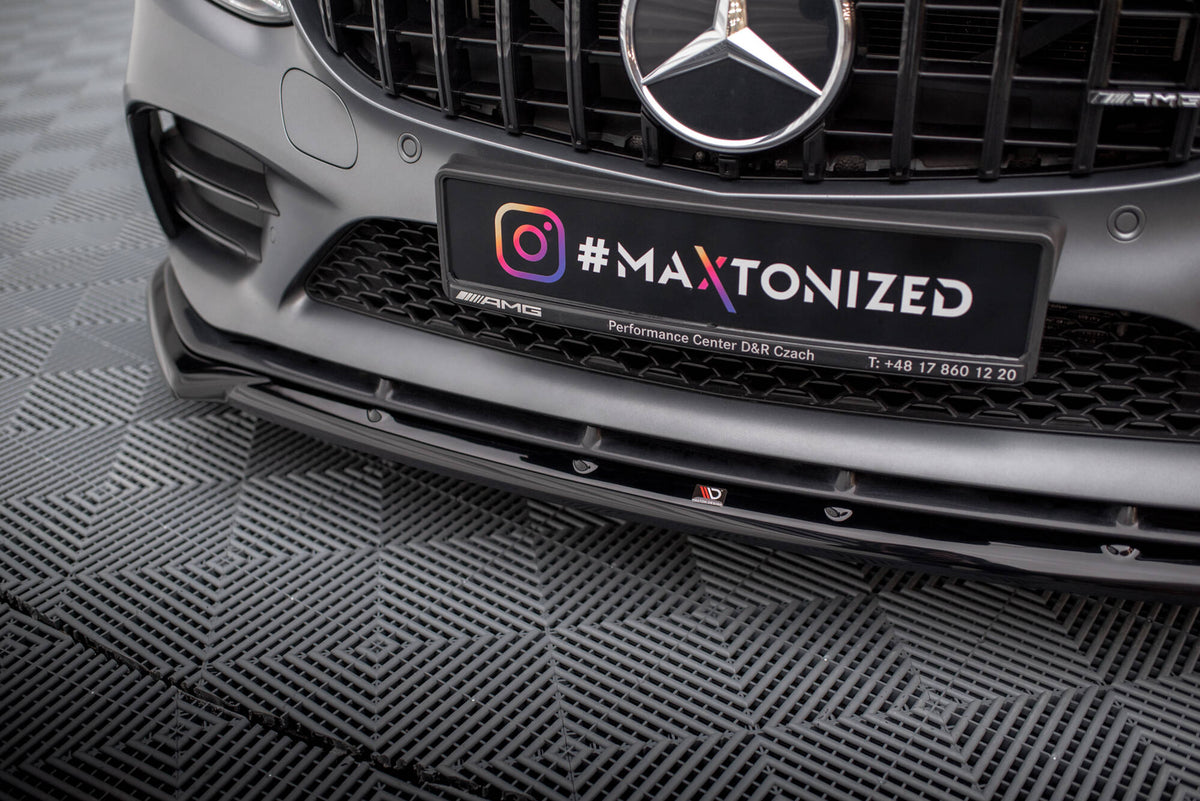 Front Splitter V.2 suitable for Mercedes-AMG C43 Coupe / Cabrio / Sedan / Estate C205 / A205 / W205 / S205 Facelift