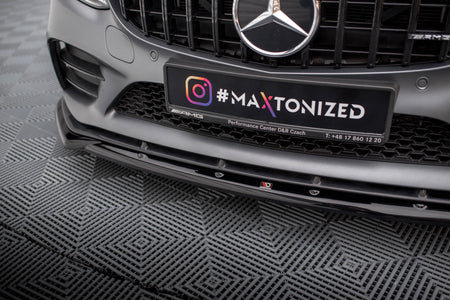Front Splitter V.2 suitable for Mercedes-AMG C43 Coupe / Cabrio / Sedan / Estate C205 / A205 / W205 / S205 Facelift