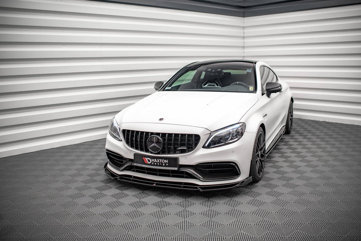 Front Splitter V.2 suitable for Mercedes-AMG C63 Coupe AMG Aero Pack C205 Facelift