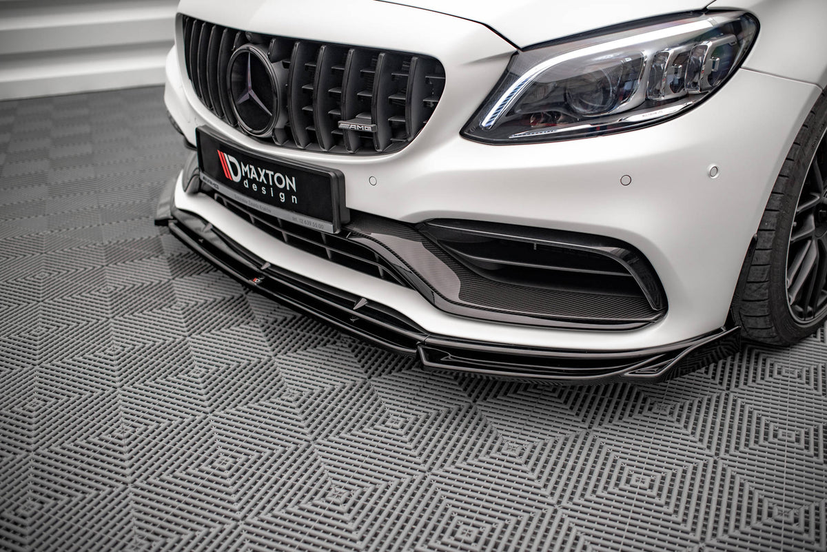 Front Splitter V.2 suitable for Mercedes-AMG C63 Coupe AMG Aero Pack C205 Facelift