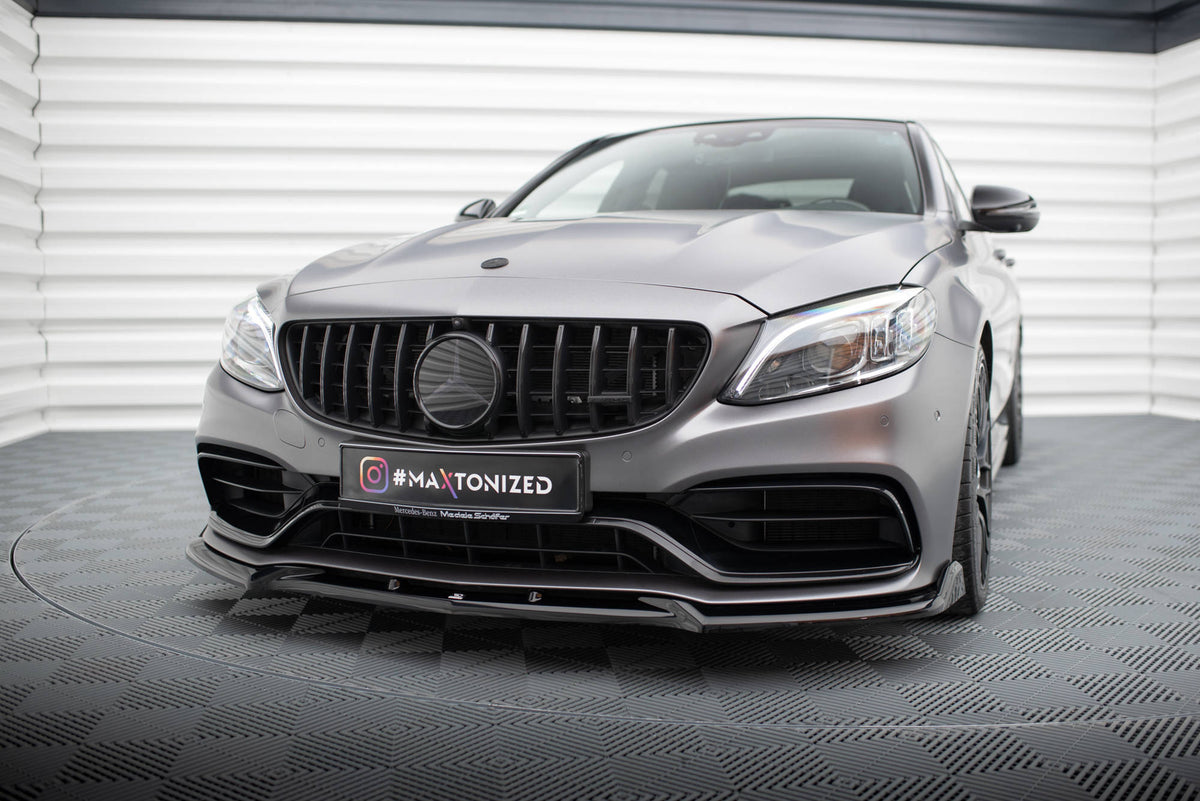 Front Splitter V.2 suitable for Mercedes-AMG C63 Sedan / Estate W205 Facelift