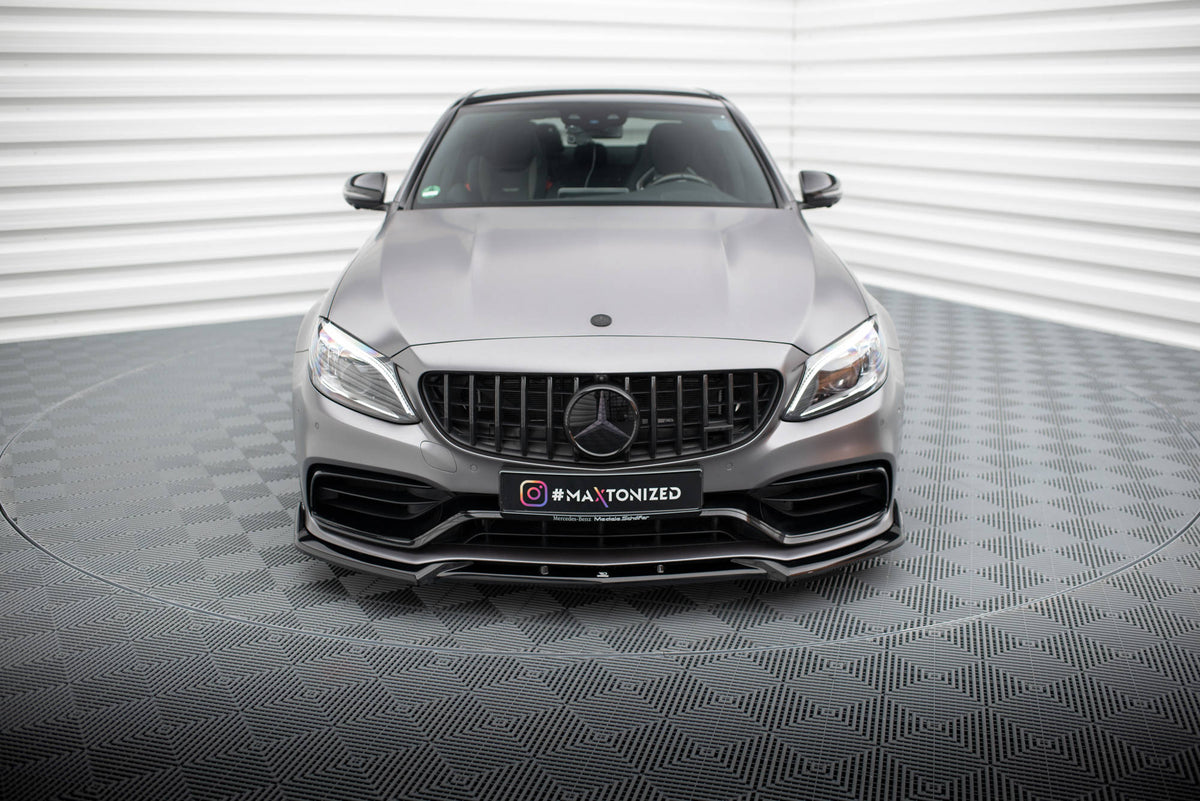 Front Splitter V.2 suitable for Mercedes-AMG C63 Sedan / Estate W205 Facelift