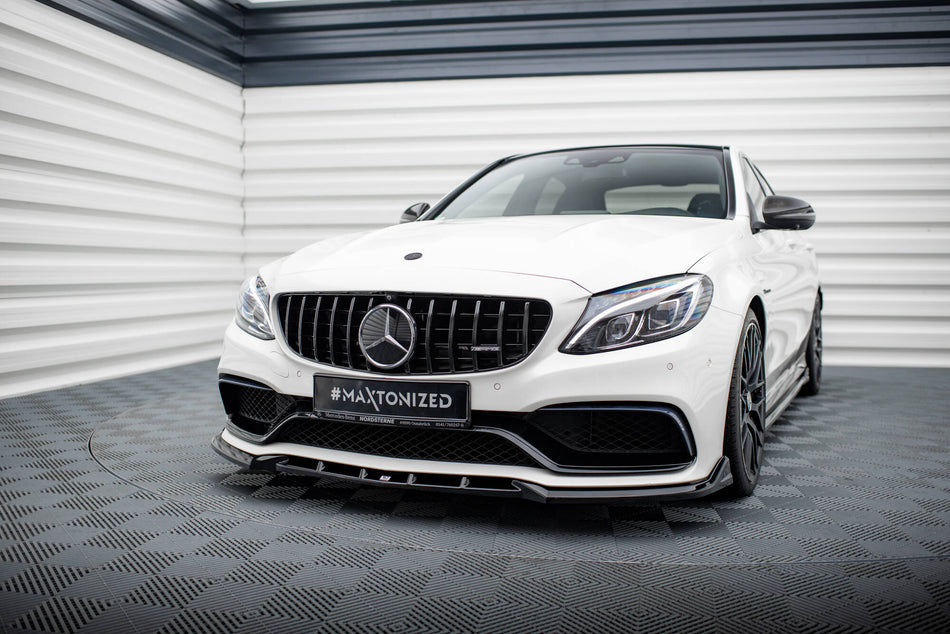 Front Splitter V.2 suitable for Mercedes-AMG C63 Sedan / Estate W205 / S205