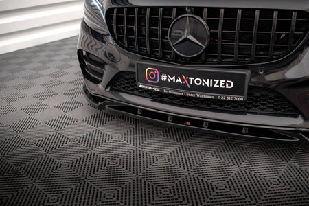 Front Splitter V.2 suitable for Mercedes-Benz C AMG Line Sedan / Coupe / Estate W205 / C205 / S205 Facelift