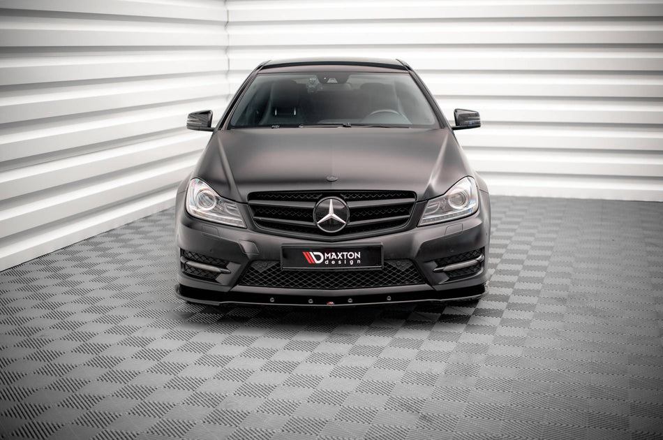 Front Splitter V.2 suitable for Mercedes-Benz C Coupe / Sedan / Estate  AMG-Line C204 / W204 Facelift / S204 Facelift