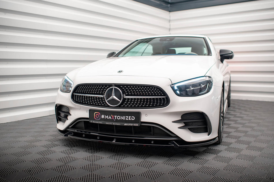 Front Splitter V.2 suitable for Mercedes-Benz E-Class W213 Coupe Facelift (C238 Facelift) / Cabriolet (A238 Facelift) AMG-Line / 53 AMG