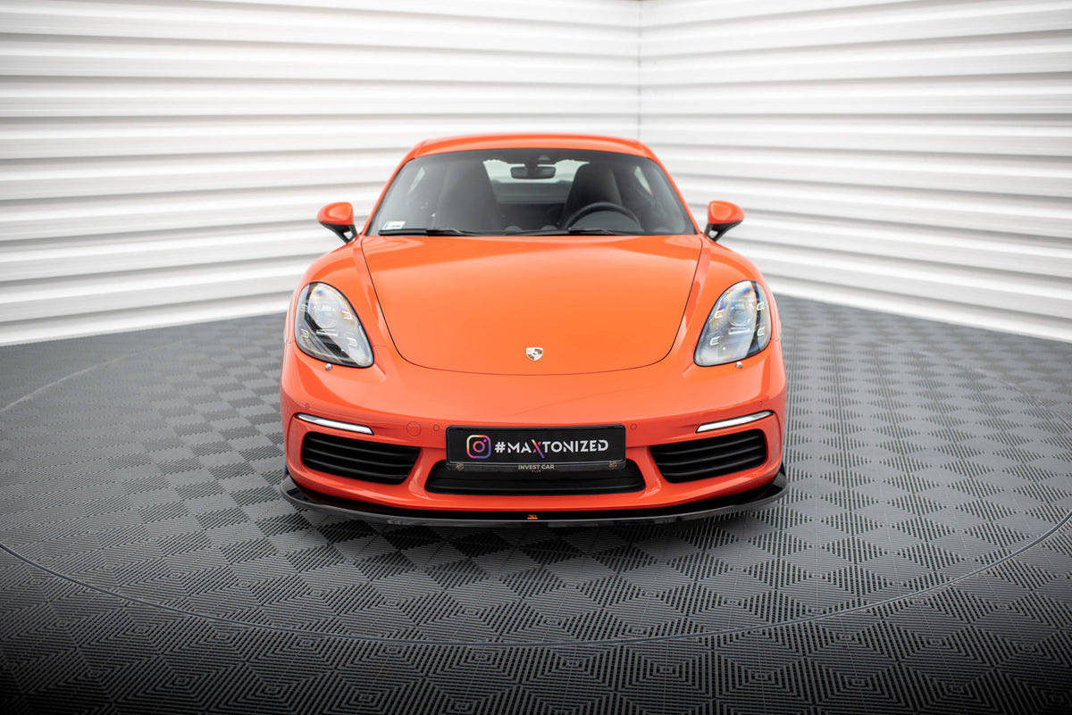 Front Splitter V.2 suitable for Porsche 718 Cayman 982c