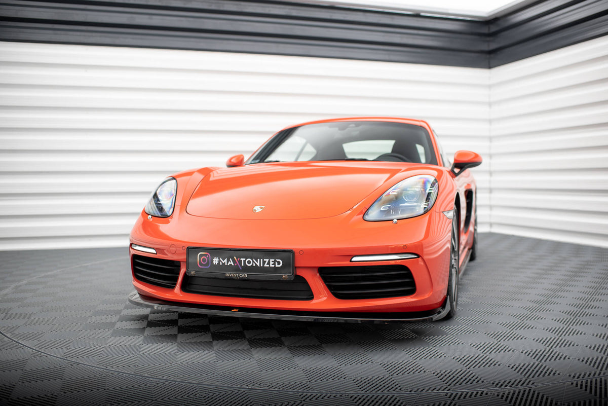 Front Splitter V.2 suitable for Porsche 718 Cayman 982c