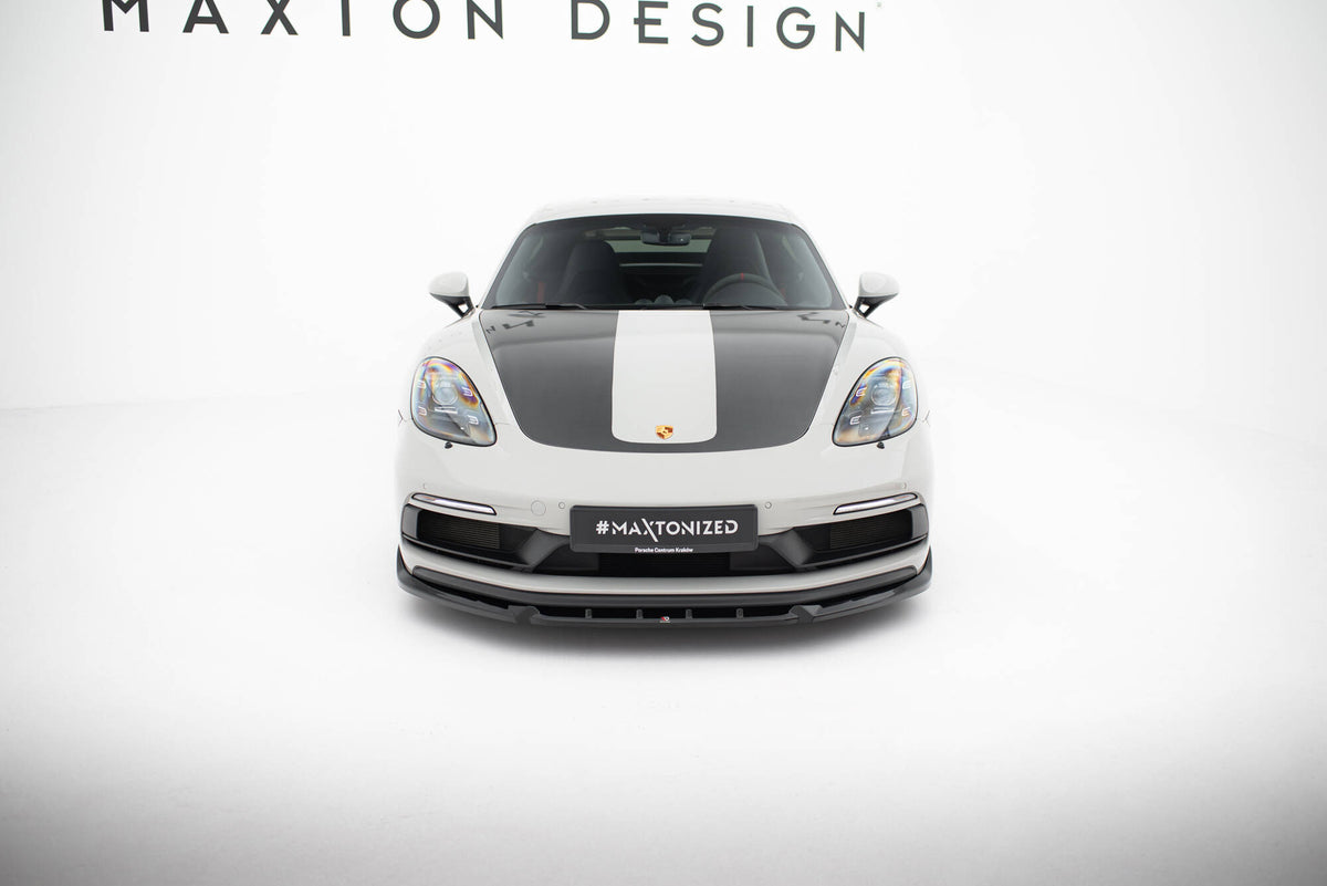 Front Splitter  V.2 suitable for Porsche 718 Cayman GTS 982c / 718 Boxster GTS 982