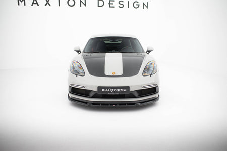 Front Splitter  V.2 suitable for Porsche 718 Cayman GTS 982c / 718 Boxster GTS 982