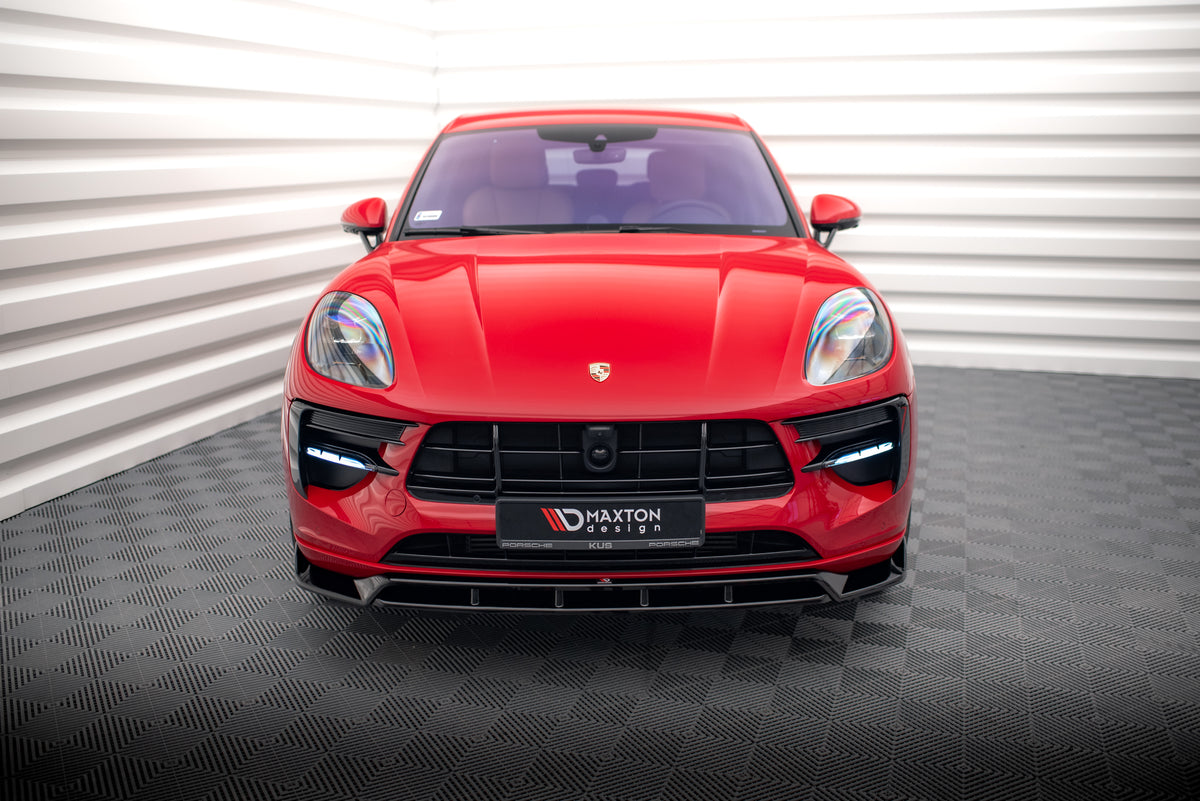 Front Splitter V.2 suitable for Porsche Macan GTS / Sport Design Mk1 Facelift