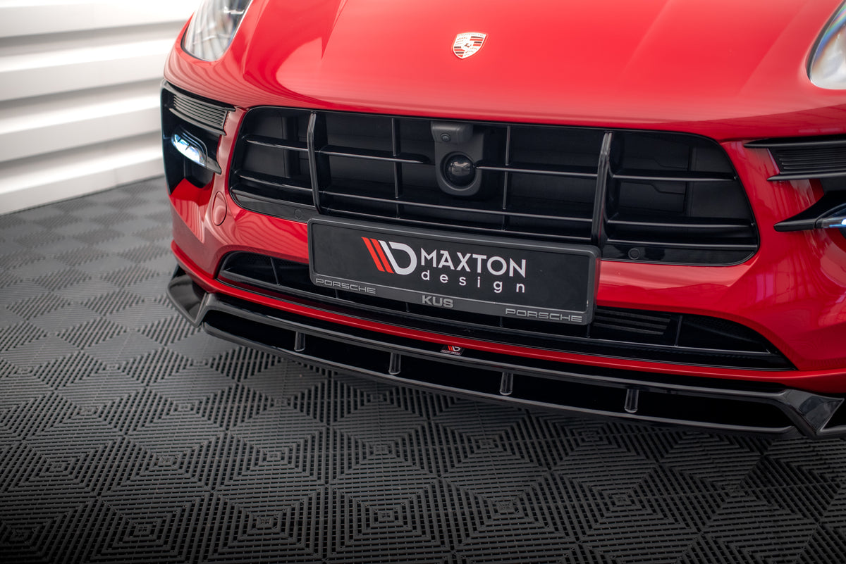 Front Splitter V.2 suitable for Porsche Macan GTS / Sport Design Mk1 Facelift