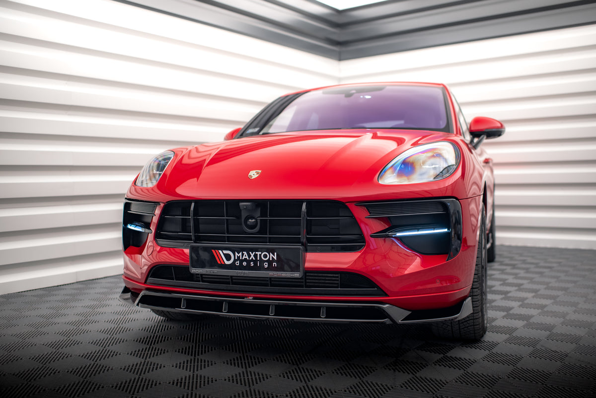 Front Splitter V.2 suitable for Porsche Macan GTS / Sport Design Mk1 Facelift
