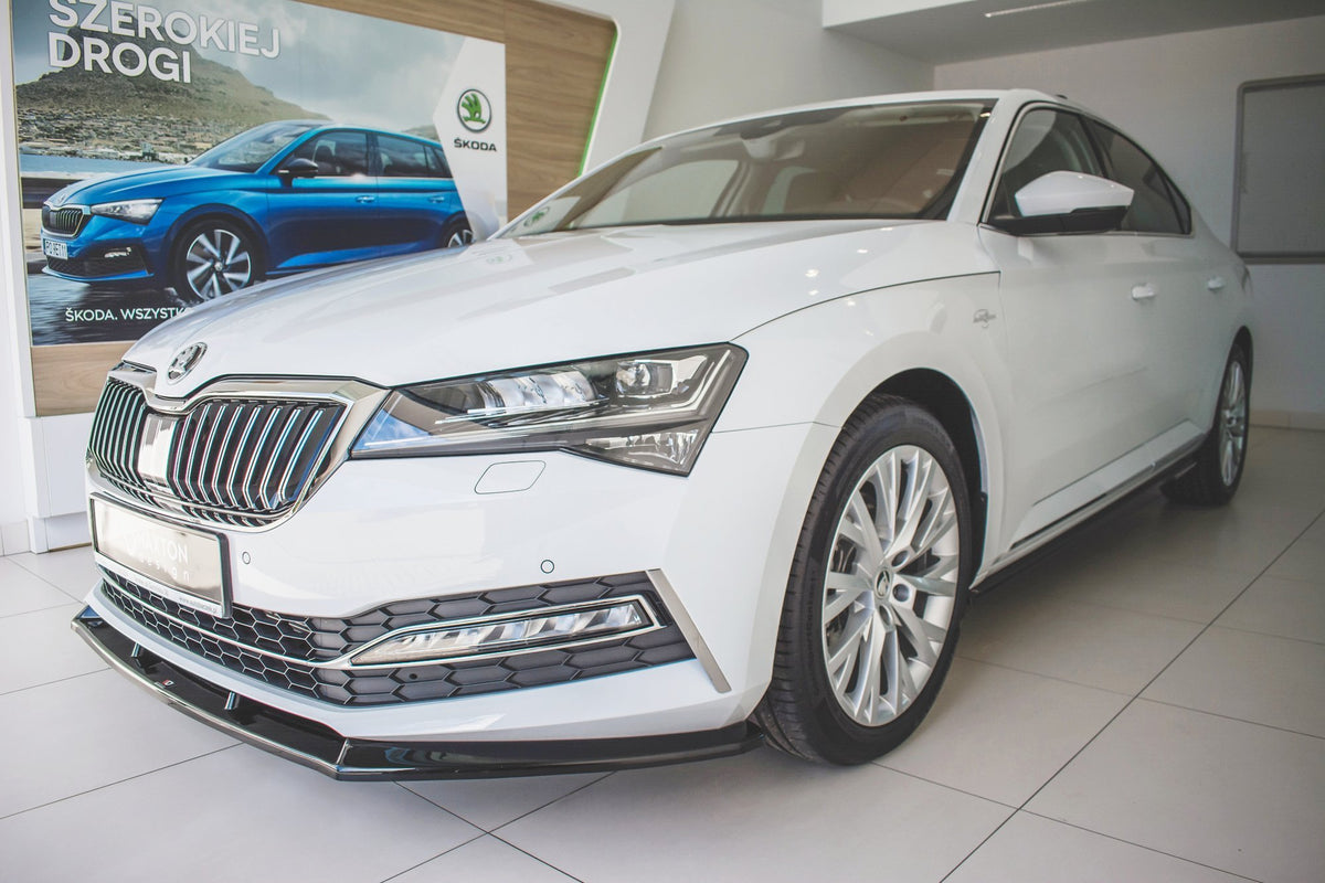 Front Splitter V.2 suitable for Skoda Superb Liftback / Combi Mk3 Facelift