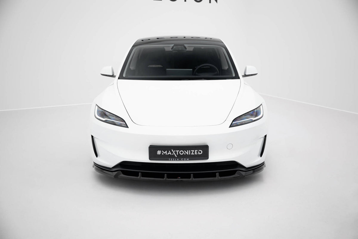 Front Splitter V.2 suitable for Tesla Model 3 Performance Mk1 Facelift
