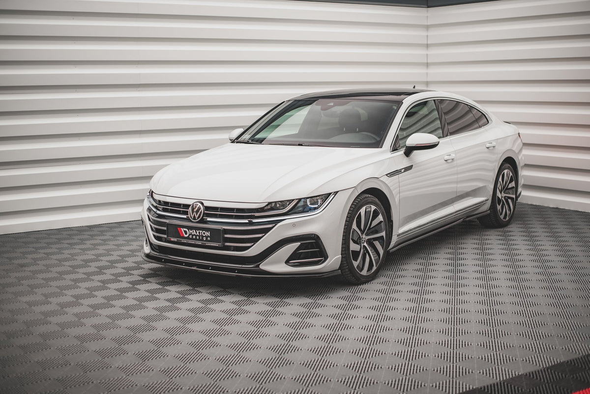Front Splitter V.2 suitable for Volkswagen Arteon R-Line Sedan / Shooting Brake Mk1 Facelift