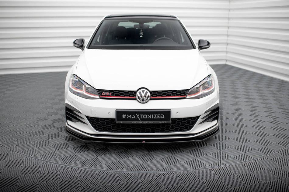 Front Splitter V.2 suitable for Volkswagen Golf GTI / GTD Mk7 Facelift