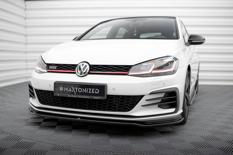 Front Splitter V.2 suitable for Volkswagen Golf GTI / GTD Mk7 Facelift