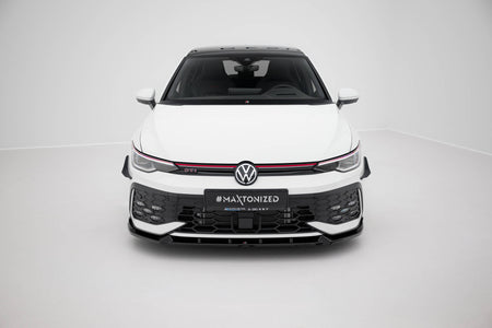 Front Splitter V.2 suitable for Volkswagen Golf GTI / GTE / R-Line Mk8 Facelift
