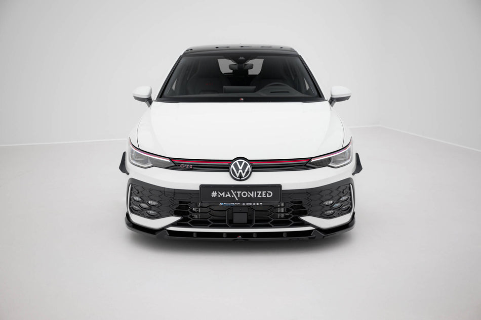 Front Splitter V.2 suitable for Volkswagen Golf GTI / GTE / R-Line Mk8 Facelift
