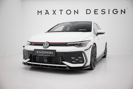 Front Splitter V.2 suitable for Volkswagen Golf GTI / GTE / R-Line Mk8 Facelift