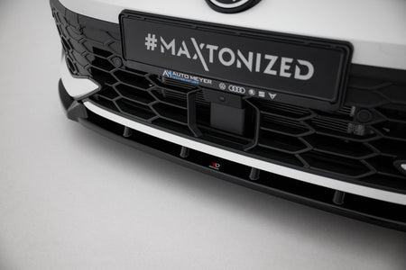 Front Splitter V.2 suitable for Volkswagen Golf GTI / GTE / R-Line Mk8 Facelift