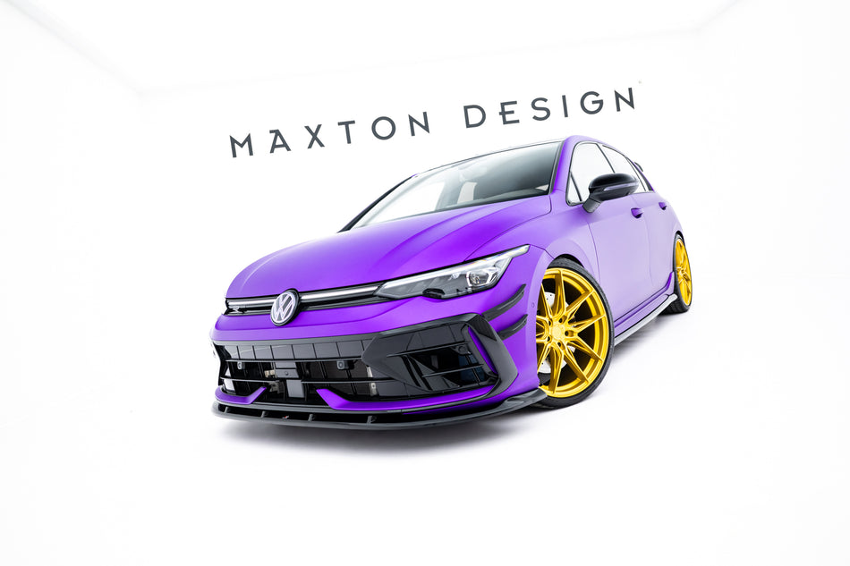 Front Splitter V.2 suitable for Volkswagen Golf R Hatchback Mk8 Facelift