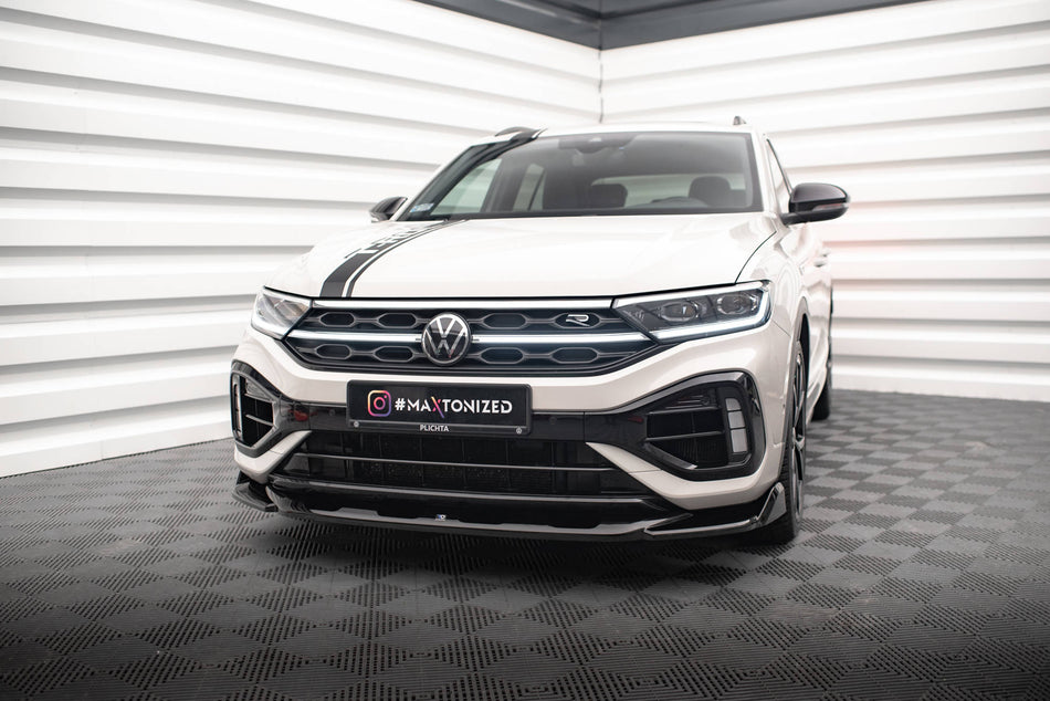 Front Splitter V.2 suitable for Volkswagen T-Roc R / R-Line Mk1 Facelift